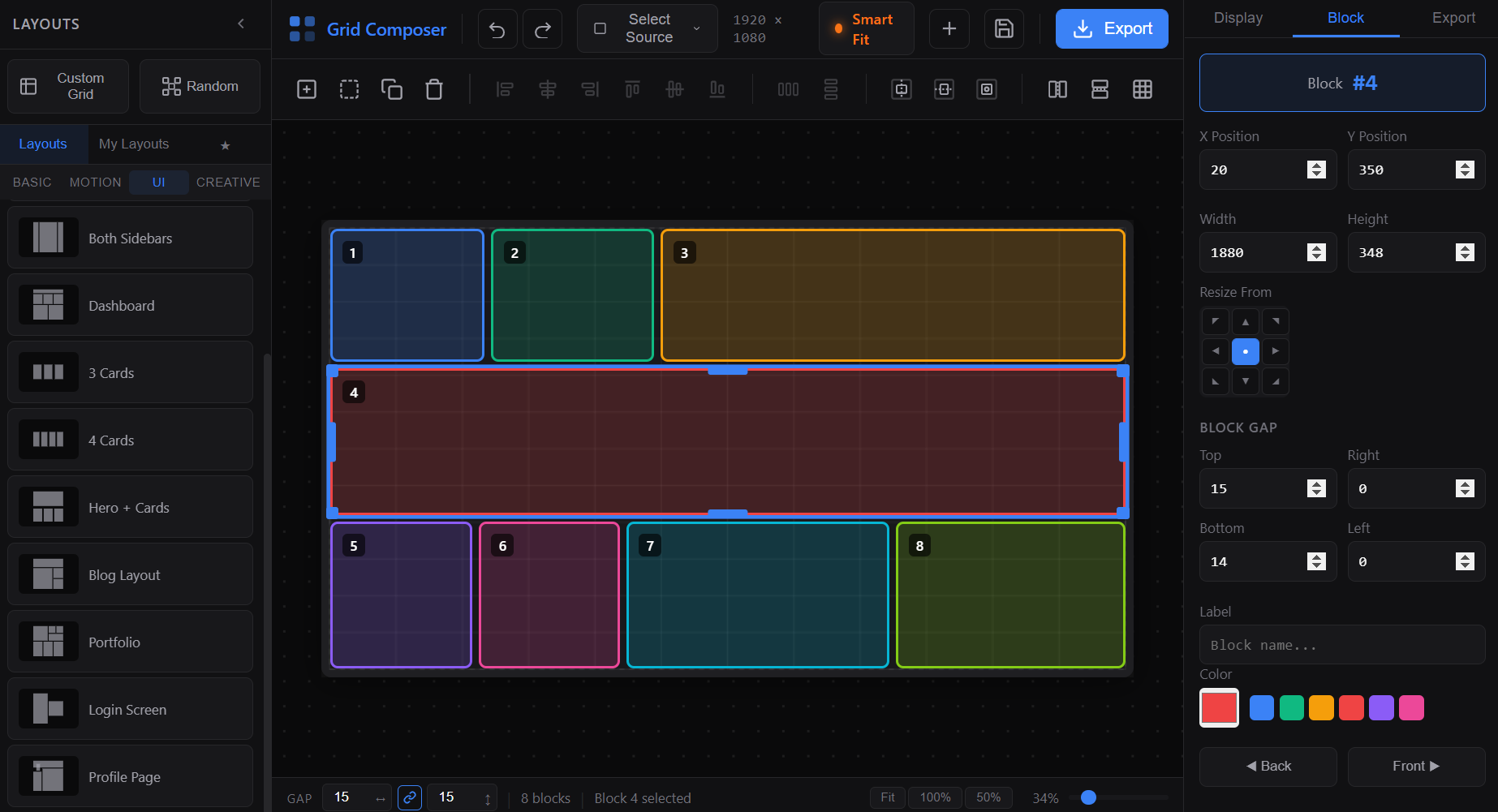 Grid Composer screenshot 2