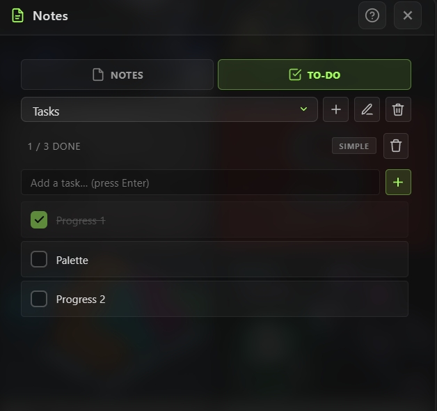 Notes screenshot 2